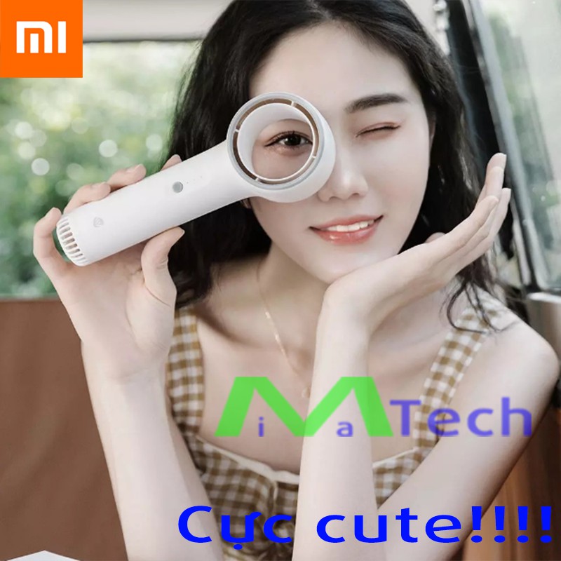 Quạt Không Cánh Cầm Tay Xiaomi Youpin Weiyuan Sạc USB Tiện Lợi Pin 10 Tiếng Thích Hợp Đi Học Đi Chơi