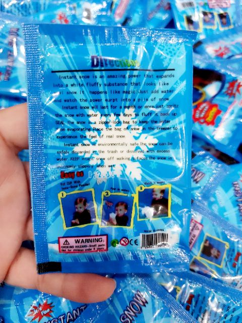 TUYẾT XANH BÔNG TRẮNG &Tuyết xanh bông bạc INSTANT SNOW Làm Slime Mây bông tơi,trang trí