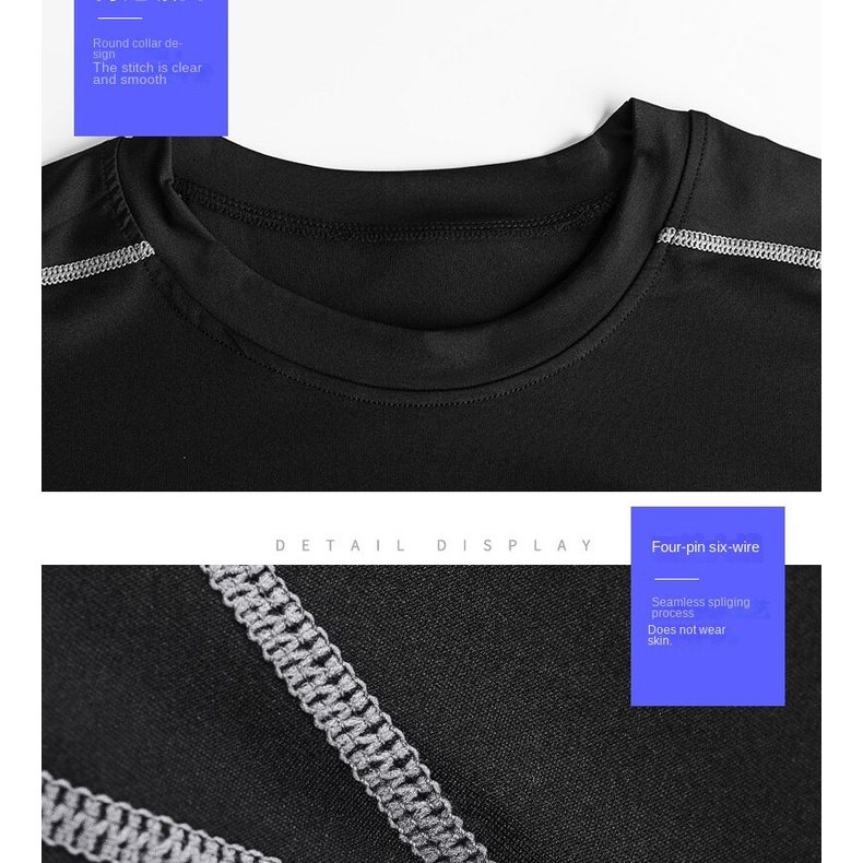 Áo Thun Tay Ngắn Đi Bơi / Lặn / Tập GYM Chất Liệu Nhanh Khô Có Size Lớn Cho Nam Giới