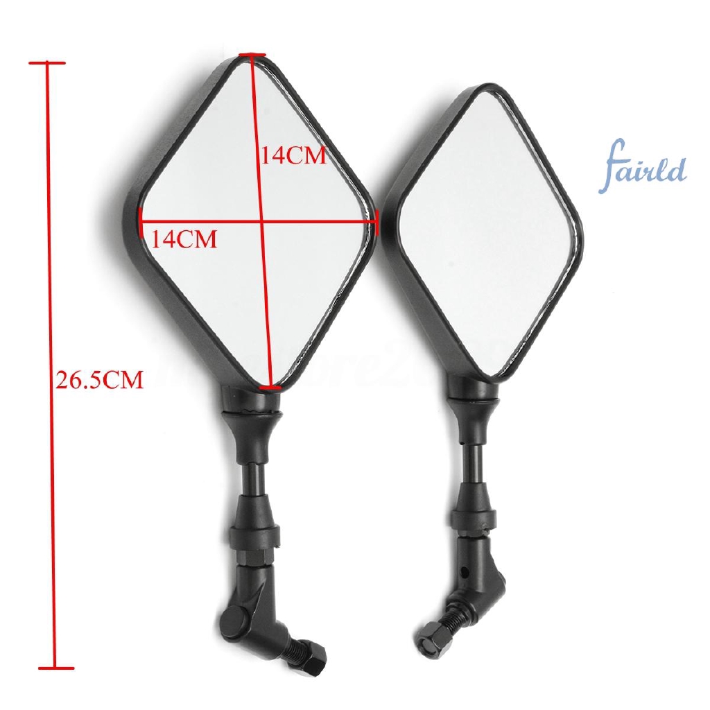 Set 2 gương chiếu hậu Suzuki DR 200 250 DR350 DRZ 400 650 DR650 10mm cho xe máy