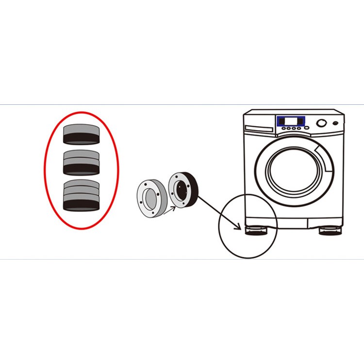 Đế Chống Rung, Chống Xê Dịch Và Bảo Vệ Tuổi Thọ Máy Giặt XS25 Shalla | BigBuy360 - bigbuy360.vn
