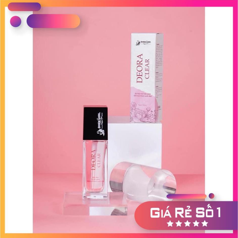 Xịt khử mùi hôi nách hôi chân Deora Clear - Quyên Lara  Khử mùi hôi nách Nặng, nhẹ