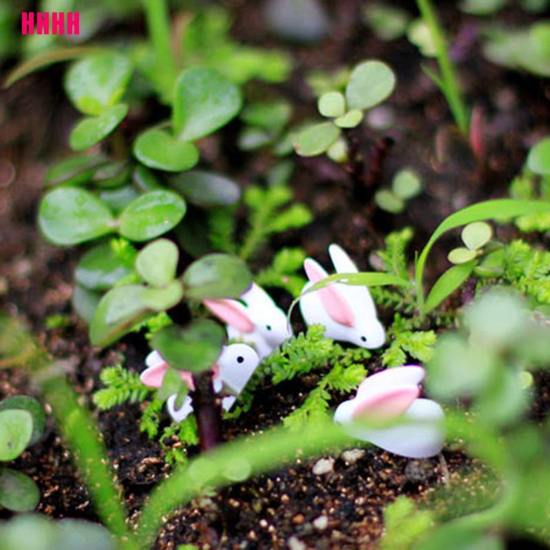 Mô Hình Thỏ Mini Bằng Nhựa Resin Trang Trí Phong Cảnh Diy