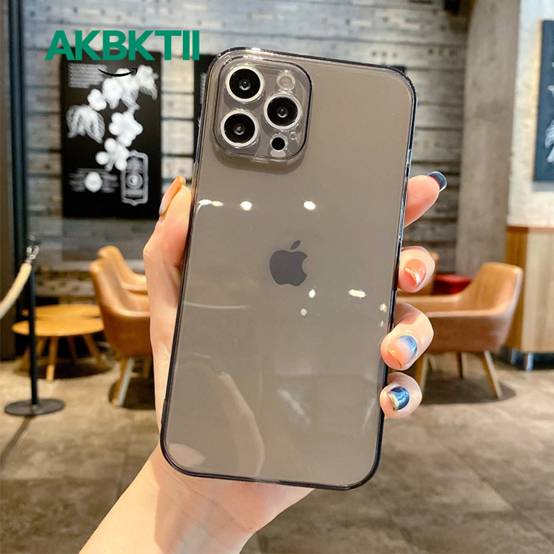 Ốp Điện Thoại Trong Suốt Đơn Giản Cho Iphone 7/7plus/8/8plus/X/Xr/Xs/11/12/Pro/Max/Plus/Promax/Mini