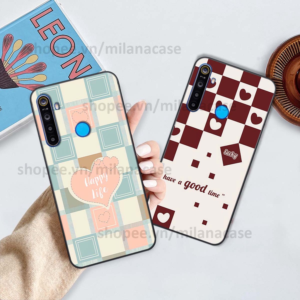 Ốp Realme 5 / 5 Pro / C3 caro họa tiết nhiều màu sắc siêu đẹp thời trang cá tính