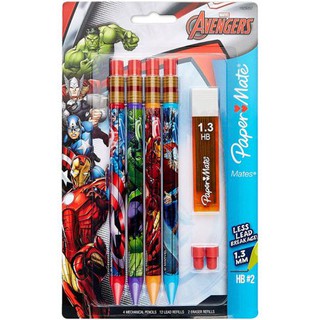 Bộ bút chì bấm Avenger HB 4 cây kèm theo cục tẩy của paper mate