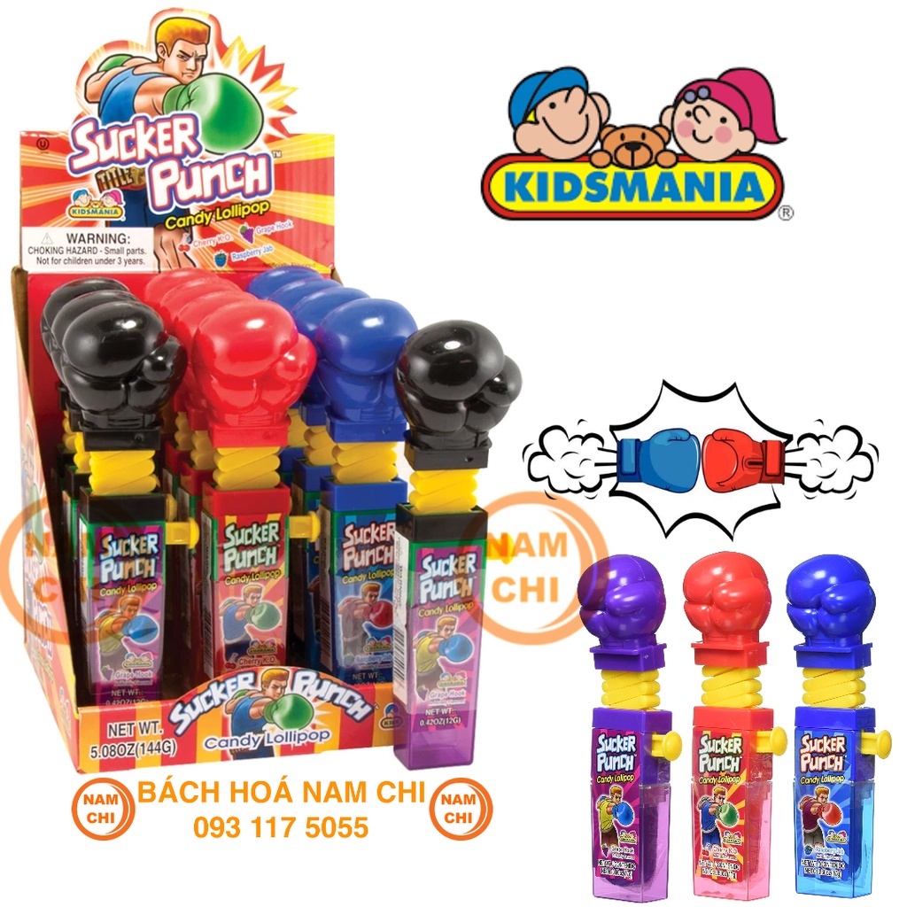 Kẹo Đồ Chơi SUCKER PUNCH Đấm Bốc Dành Cho Các Bé