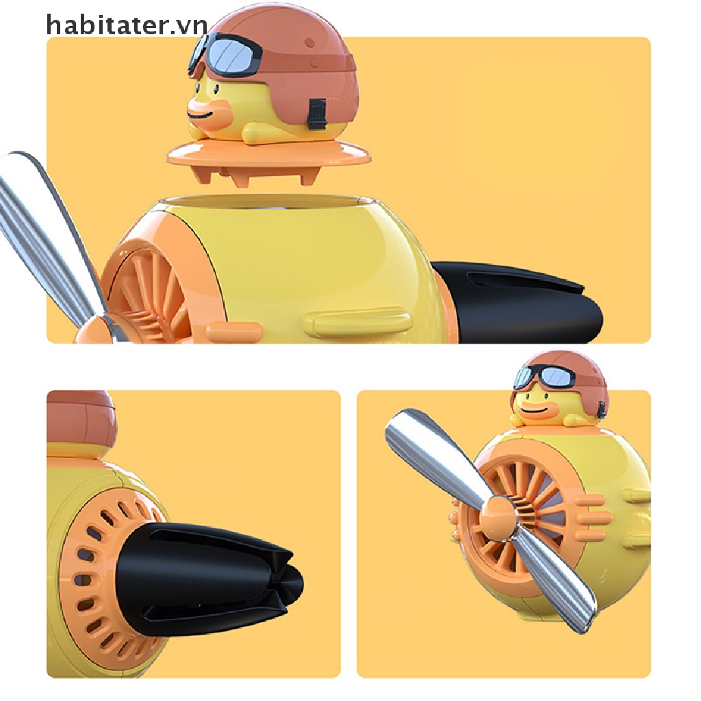 Tater Cánh Quạt Làm Mát Không Khí Xe Hơi Hoạt Hình Gấu Pilot Rotag Hương Thơm Mới VN