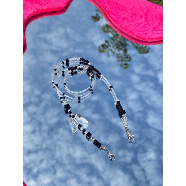 Butterfly - Dây đeo khẩu trang charm bướm trong