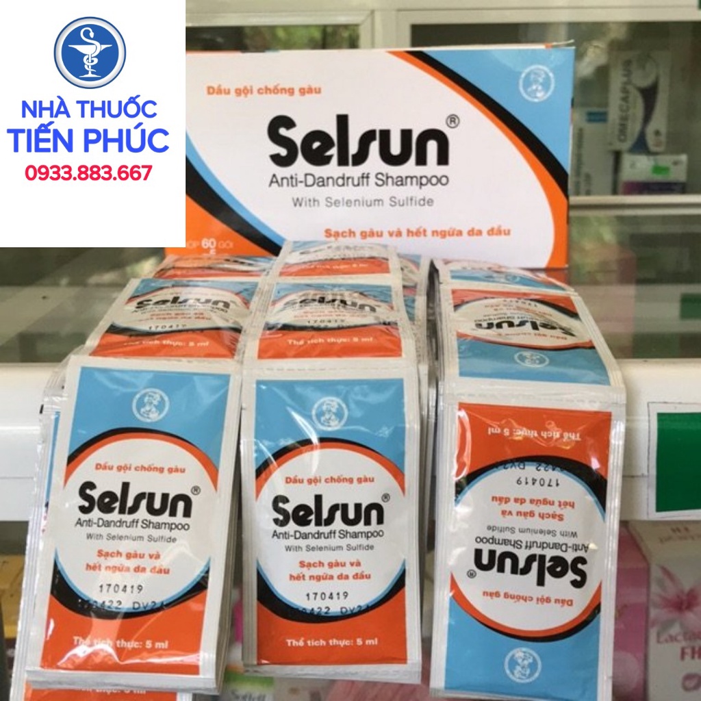 Gói Dầu gội chống gàu Selsun Gói 5ml