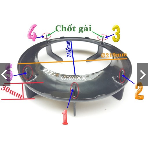 1 kiềng bếp ga Paloma hàng chính hãng pa 6Mej, paj 6Pej, paj22B, paj S2B