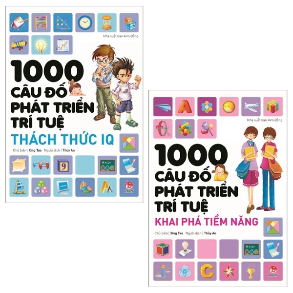 Sách - Combo 1000 Câu Đố Phát Triển Trí Tuệ (Tái Bản 2019) (Bộ 2 Cuốn)