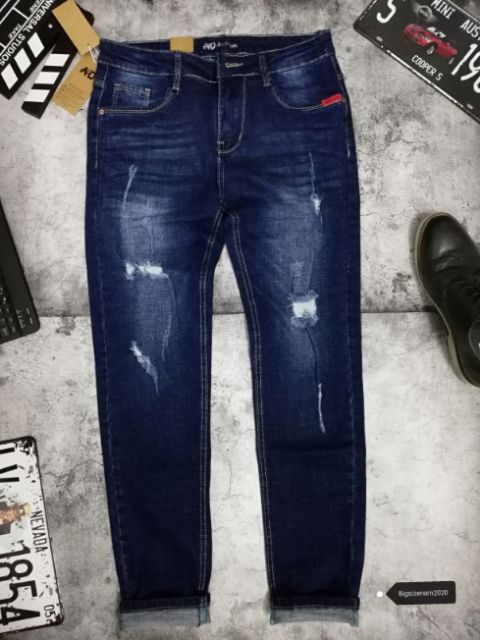 [bigsize < 130kg] quần jean nam big size rách gối | BigBuy360 - bigbuy360.vn