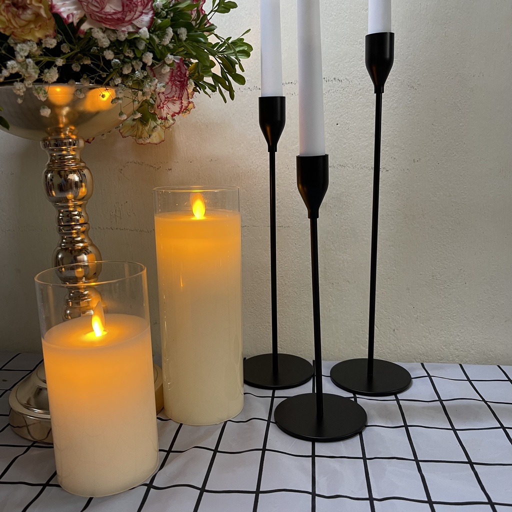 Chân nến kim loại mạ vàng để bàn tiệc ,decor nhà hàng khách sạn .