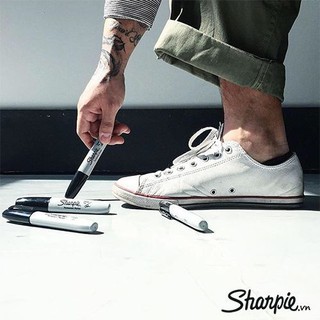 Bút lông dầu ngòi vát Sharpie Chisel Tip - Blue (Xanh dương)