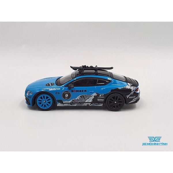 Xe Mô Hình Bentley Continental GT 2020 GP Ice Race 1:64 MiniGT ( Xanh )