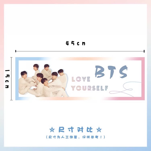 [Có sẵn] Banner vải BTS Love Yourself Tear