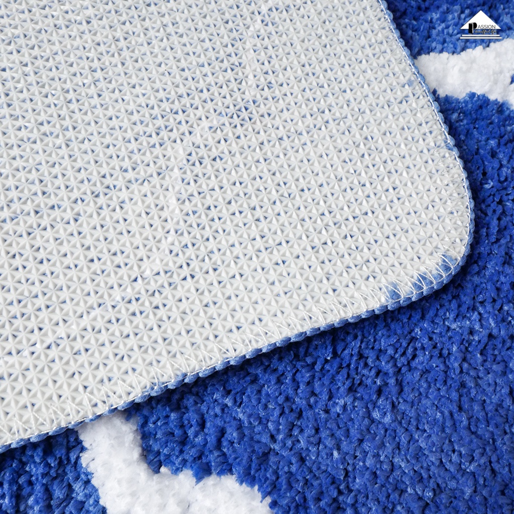 Thảm Lau Chân Trang Trí 45x120cm Hoa Văn Vương Miệng PA9646