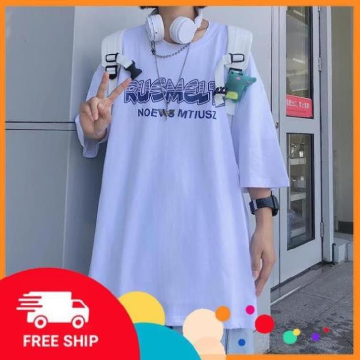 Áo thun nam nữ unisex tay lỡ A1017 Rusme S9, áo phông tay lỡ unisex form rộng oversize streetwear | BigBuy360 - bigbuy360.vn