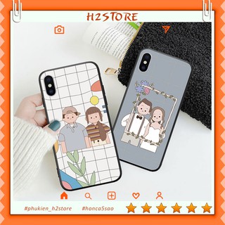 Ốp lưng điện thoại in hình cặp đôi cho iph one 6 s plus 7 8 plus Xr X s max 11 11 pro max 12 mini 12 pro max