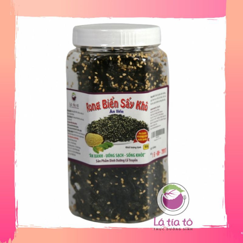 RONG BIỂN MÈ SẤY KHÔ 50g - LÁ TÍA TÔ