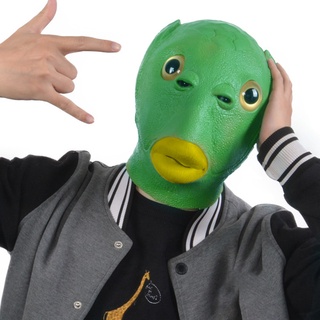   RẺ NHẤT THỊ TRƯỜNG  Mặt Nạ Trùm đầu Hóa Trang Quái Vật đầu Cá Màu Xanh Lá Phù 