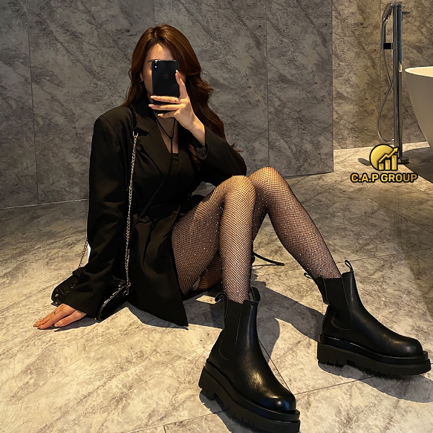 Quần tất lưới nữ đính đá sexy Sang trọng lấp lánh - 0II8