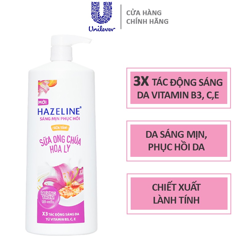 Sữa tắm Hazeline Sữa Ong Chúa Hoa Ly 800g