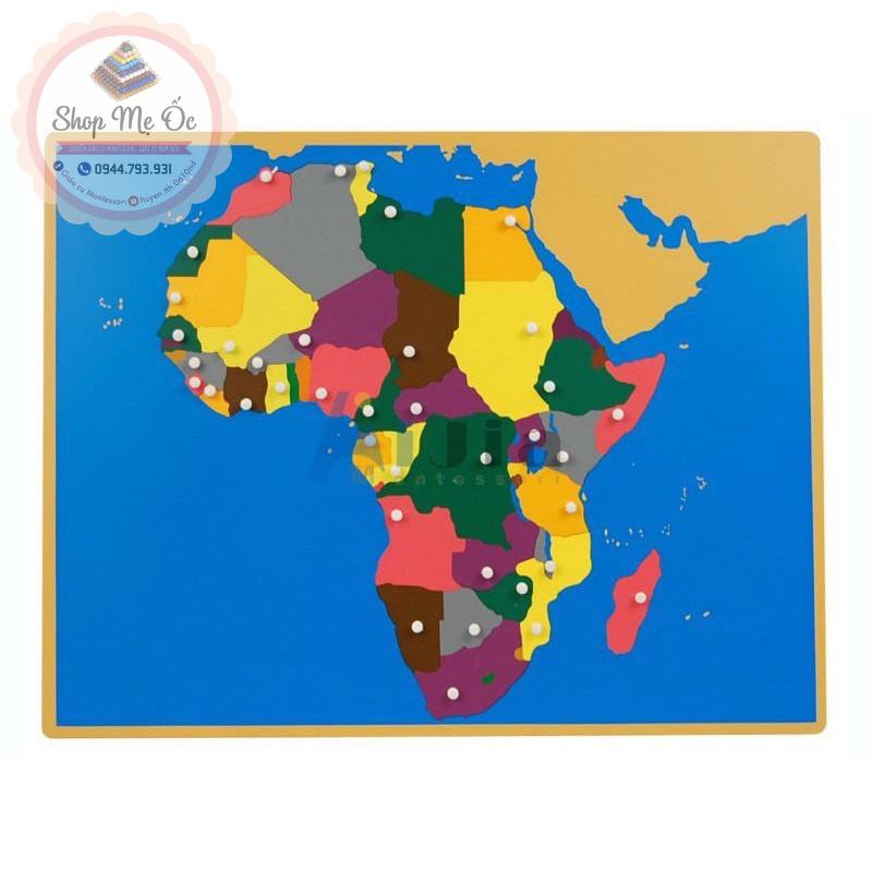 Giáo cụ Montessori - Pulzze of Africa