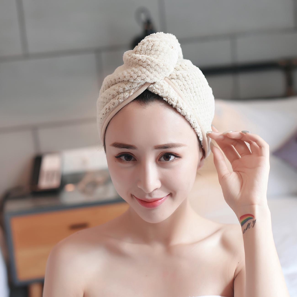 Khăn lau khô tóc nhanh ma thuật JUJIAJIA dành cho nữ sử dụng trong phòng tắm SPA