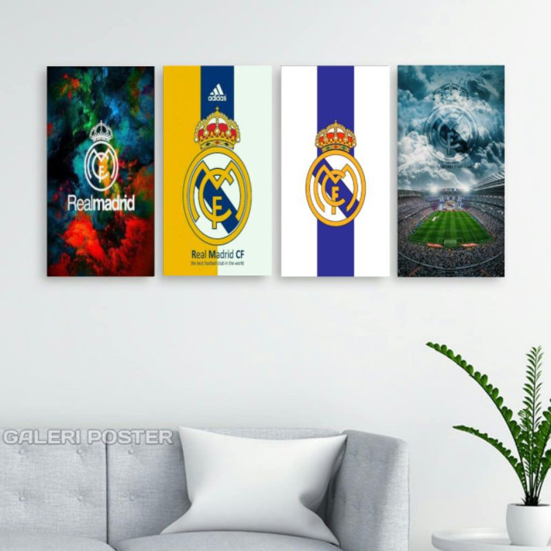 Phụ Kiện Treo Tường Trang Trí Nhà Cửa Hình Câu Lạc Bộ Real Madrid