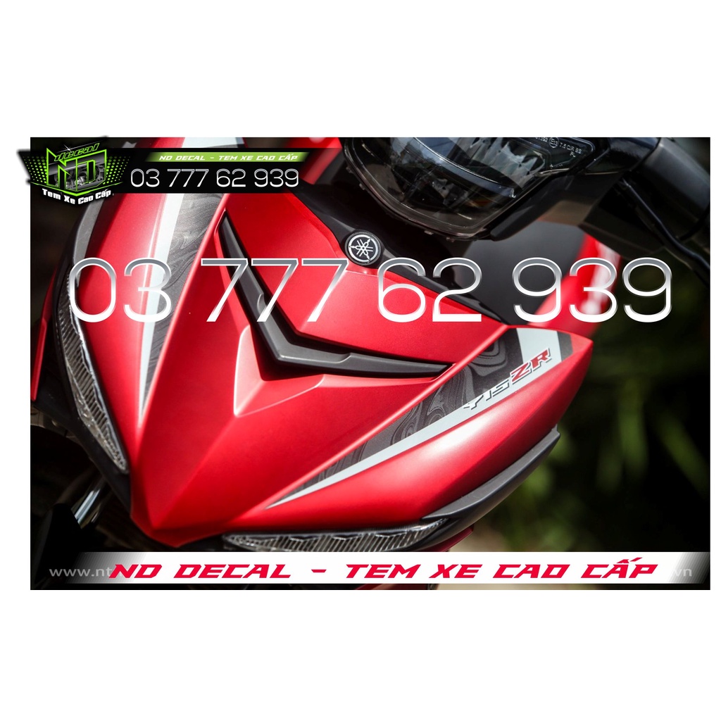 [Có bảo hành] [Ảnh thật] [FreeShip] TEM Y15 ZR 2022 mới nhất cho Exciter 150 ĐỎ NHÁM - Tem Decal Rời - CHUẨN FORM
