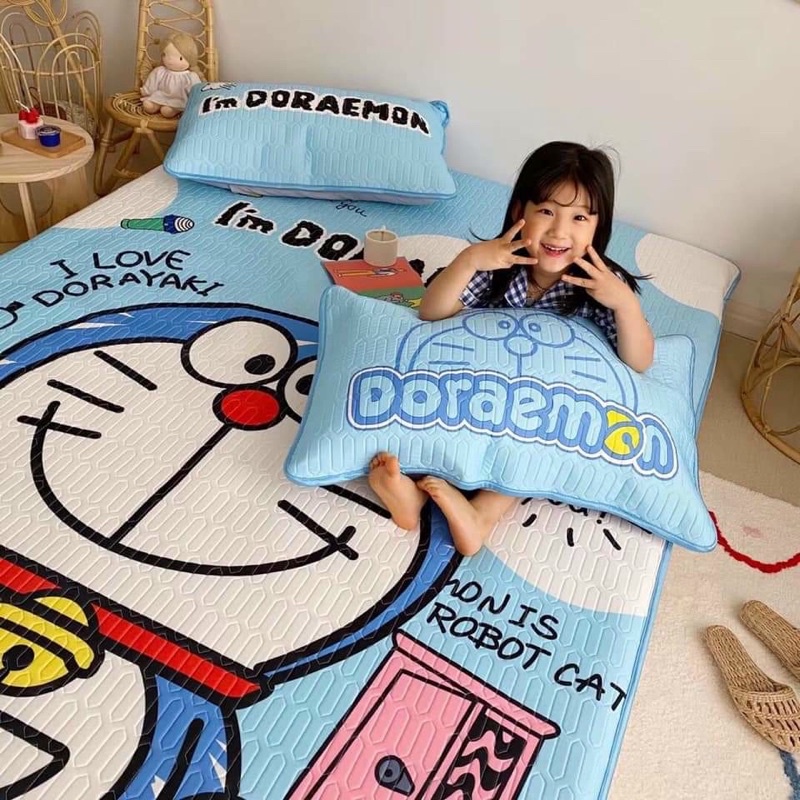 CHIẾU ĐIỀU HÒA CAO SU NON Doraemon Đô Rê Mon - CHIẾU ĐIỀU HÒA CAO SU NON 5D CAO CẤP