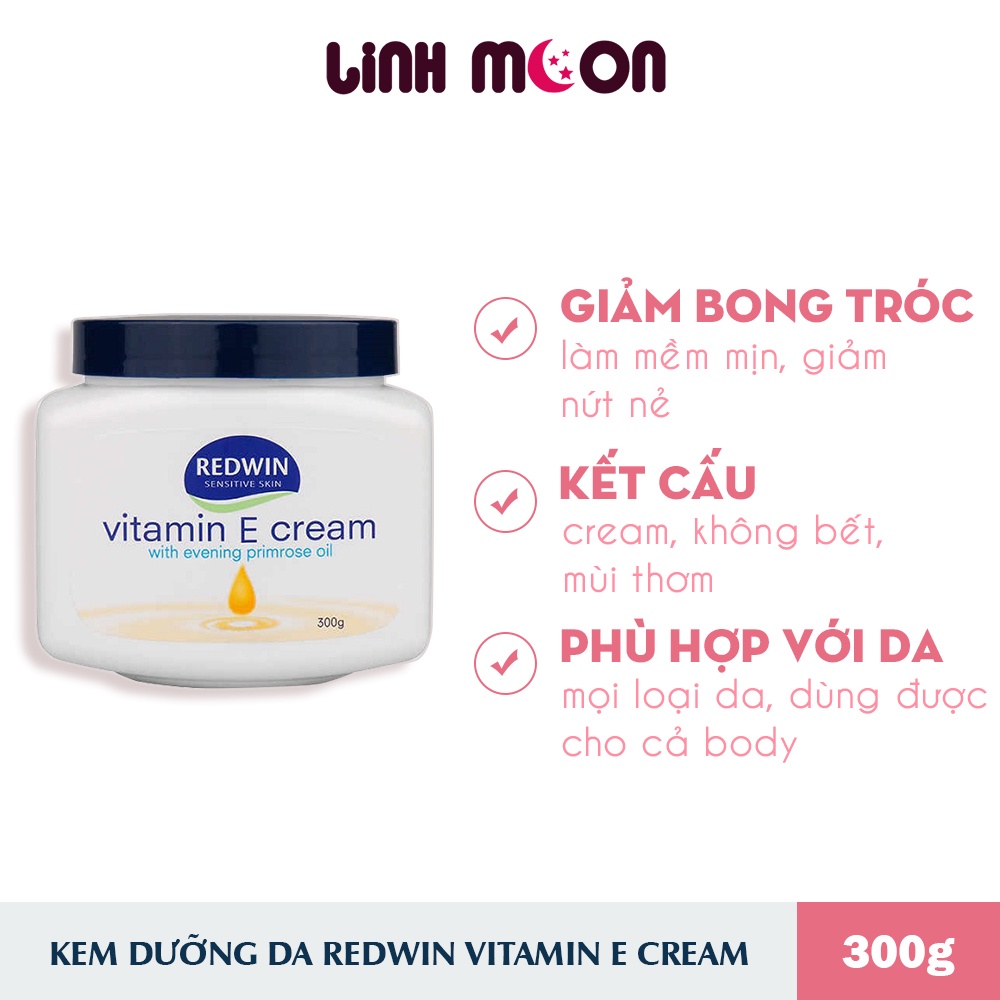 Kem Dưỡng Da Redwin Vitamin E Cream 300g