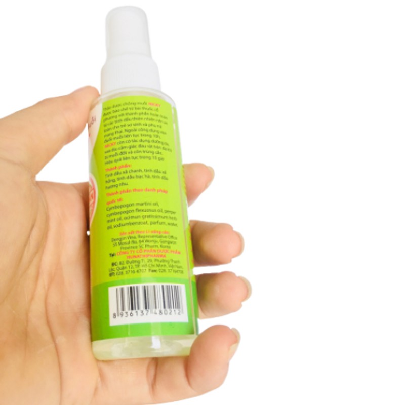 TINH DẦU THẢO DƯỢC XUA MUỖI NICKY XỊT TRÊN DA - chai 60ml