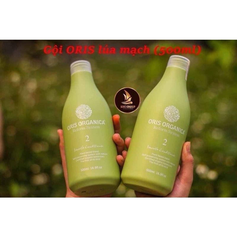 dầu gội xả lúa mạch oris 500ml  phục hồi tóc hư tổn