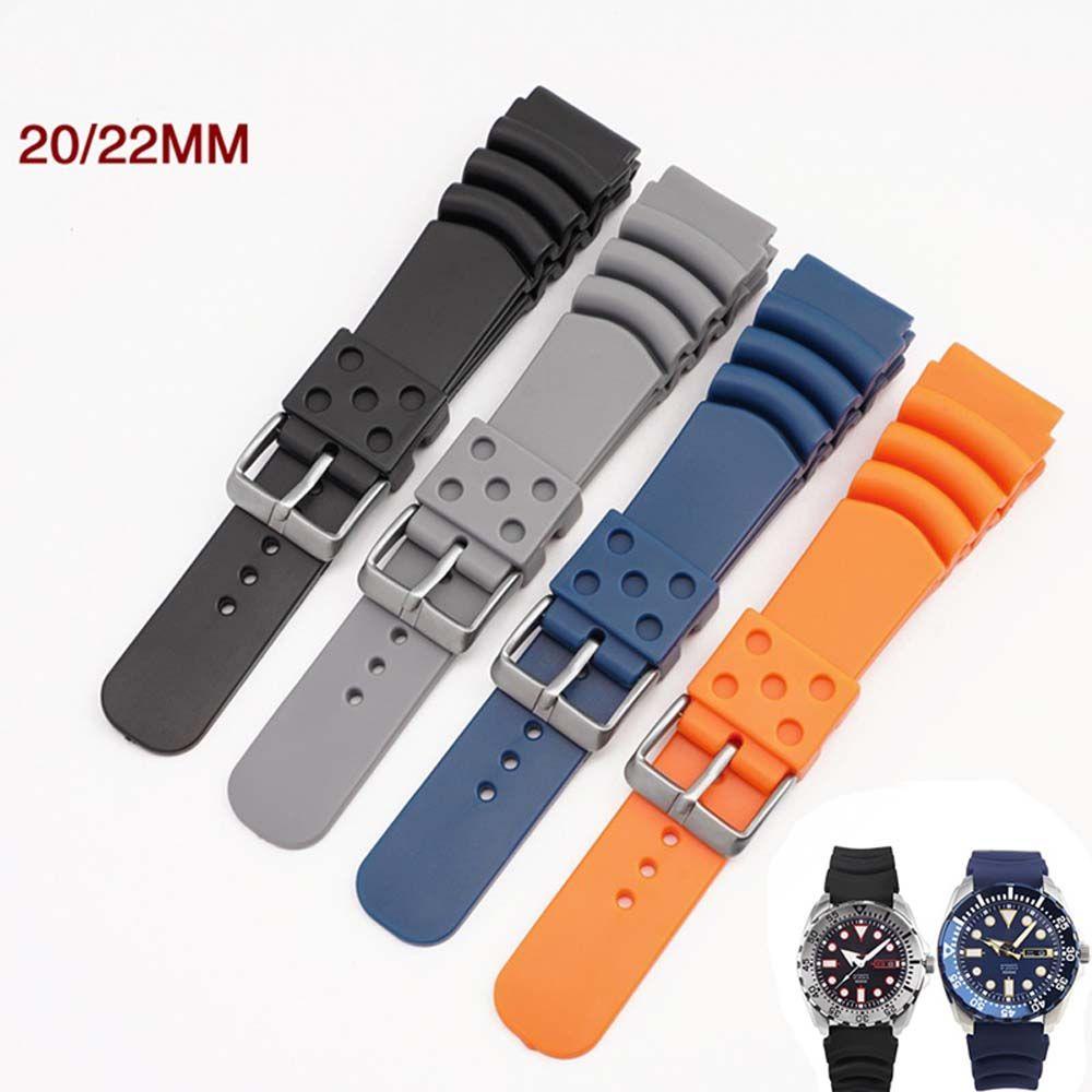 CLEOES Dây Đeo Silicon Chất Lượng Cao Cho Đồng Hồ Seiko Casio 20mm 22mm