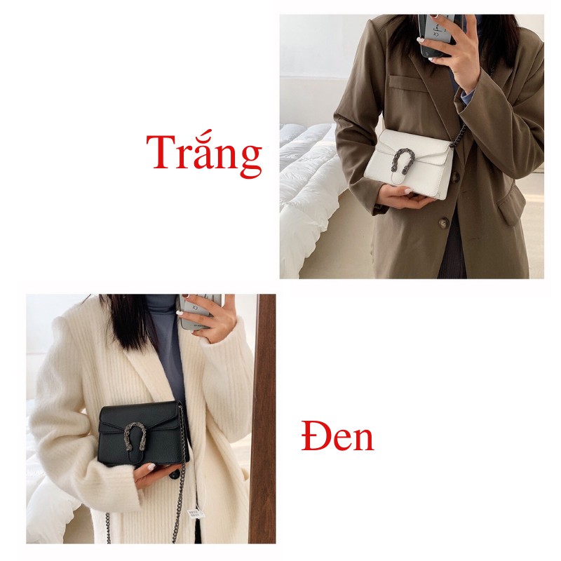 Túi đeo chéo nữ đầu rồng nhỏ gọn đẹp giá rẻ DOREN TDC001 | BigBuy360 - bigbuy360.vn