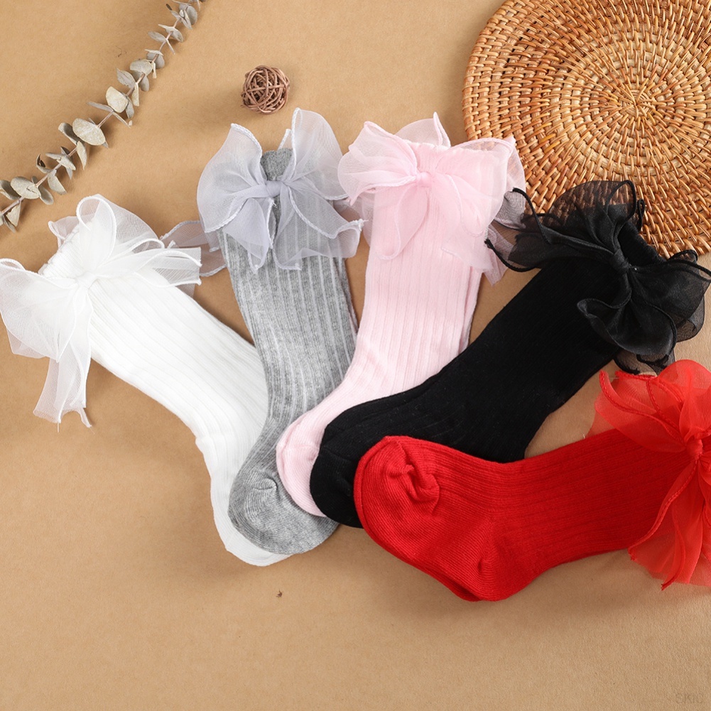 Vớ Công Chúa Đính Nơ Thời Trang Mùa Hè Cho Bé Gái