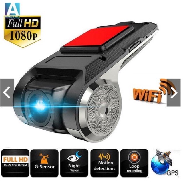 Camera hành trình Android U2 Full HD 1080, có cảnh báo va chạm, cảnh báo lệch làn, lưu tốc độ GPS