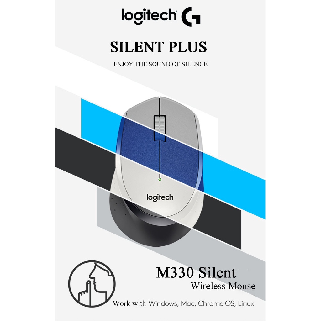 Chuột quang không dây Logitech M330 2.4GHz USB 1000DPI