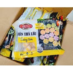 Viên thả lẩu phô mai trứng muối /trứng cá/trứng tôm, tomyum LACUSINA 500g ( Giao hàng tại Hà Nội 30p -1h)