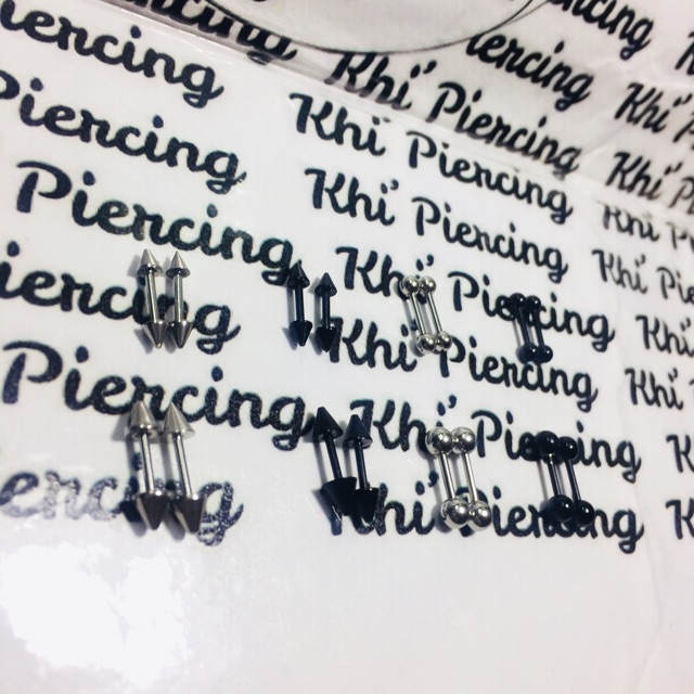 Khuyên Tai chốt vặn 2 đầu ( 1 ĐÔI )