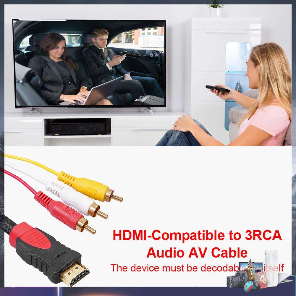 Cáp chuyển đổi HDMI sang 3RCA cho TV chuyên dụng