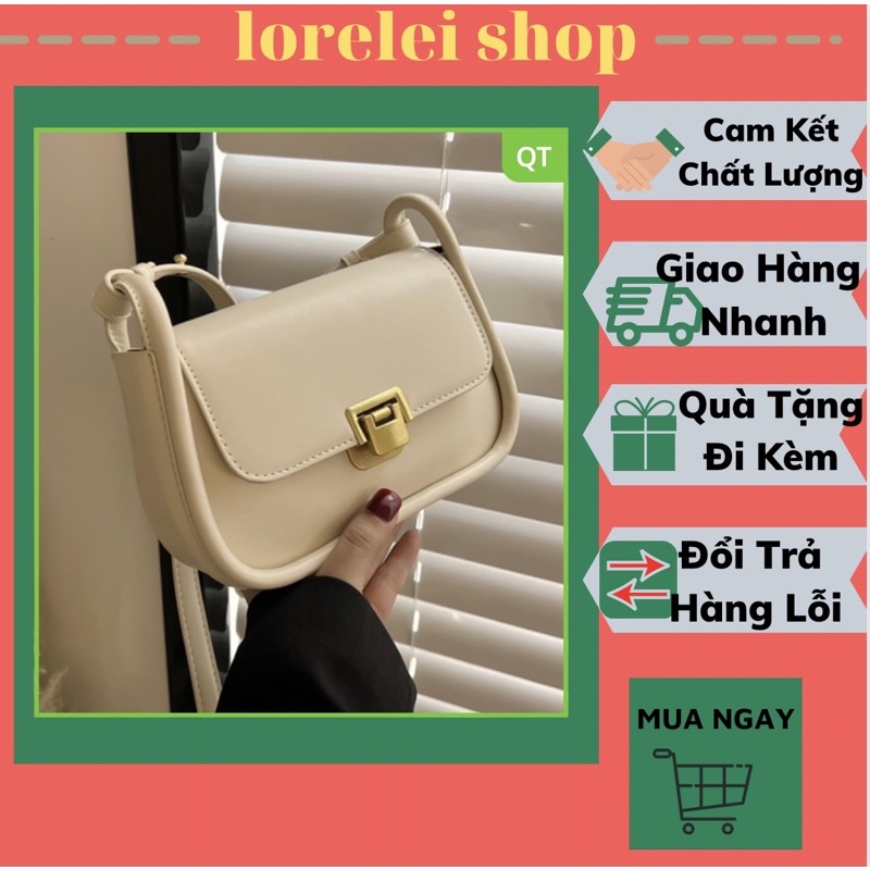 Túi xách nữ, túi kẹp nách khoá gập siêu xinh,siêu dễ thương
