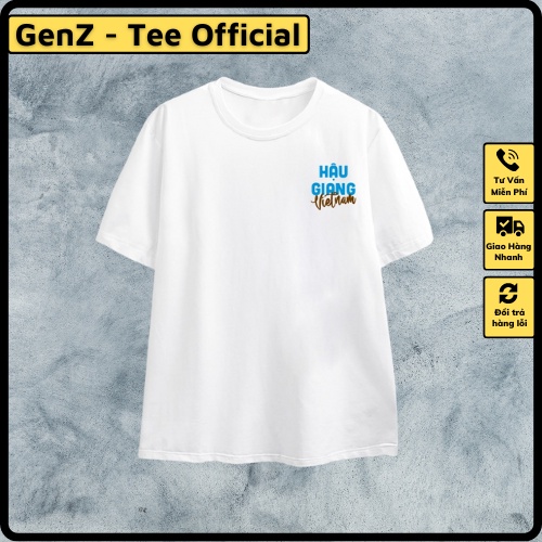 Áo Thun Local Brand Tỉnh Hậu Giang , Áo 63 Tỉnh Thành Nam Nữ Form Rộng Unisex Genz Cá Tính