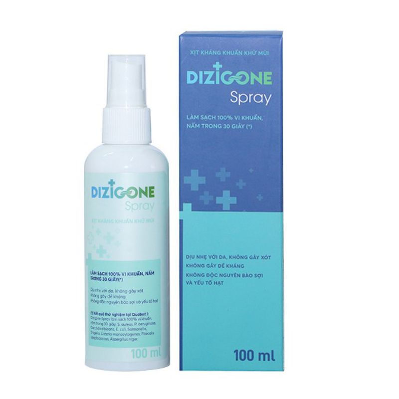 Dizigone Spray 100 ml - xịt kháng khuẩn, tái tạo da, ngừa sẹo vượt trội, an toàn