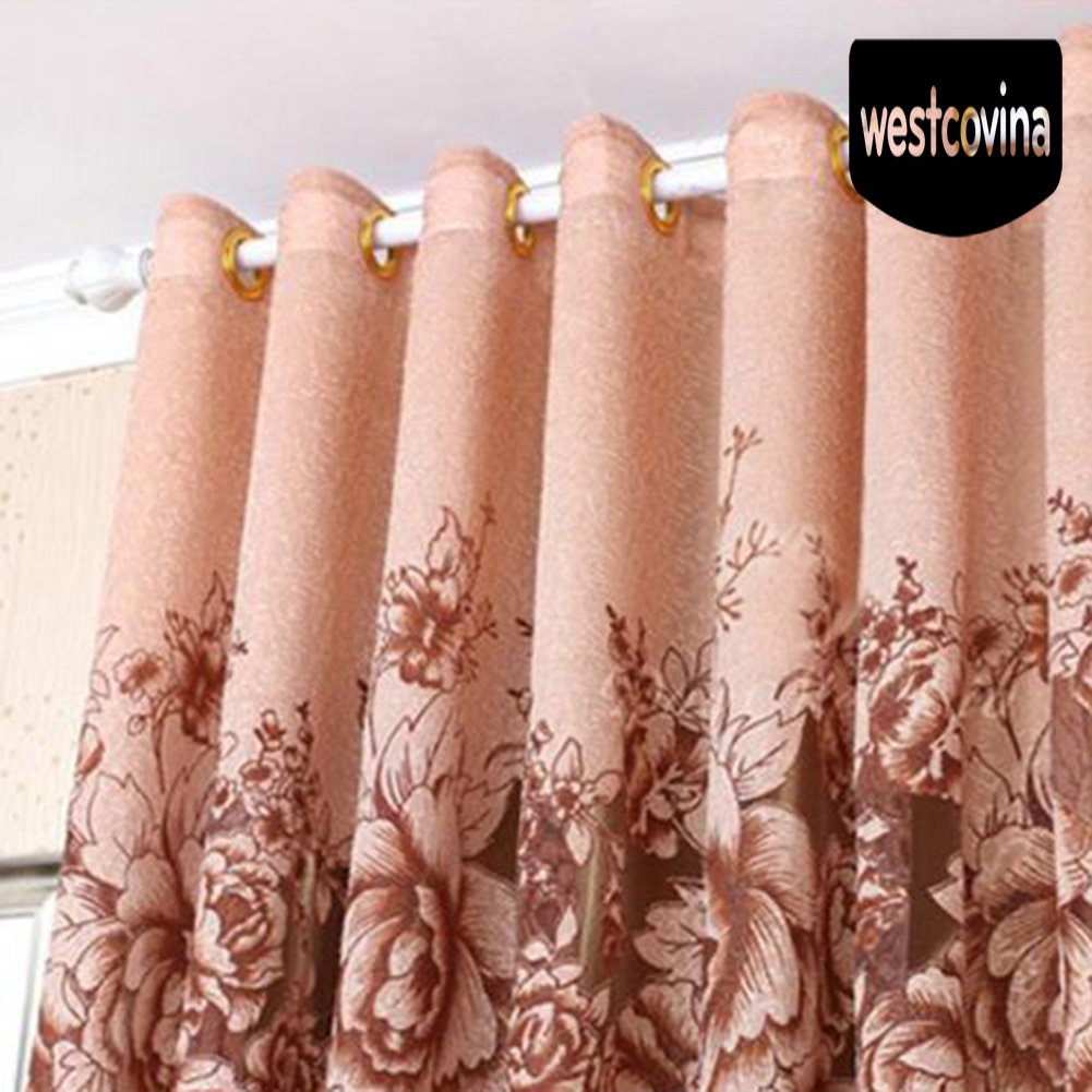 [Hot]☀ Rèm cửa sổ Vải Tuyn Họa Tiết Hoa Trang Trí Phòng Khách / Phòng Ngủ