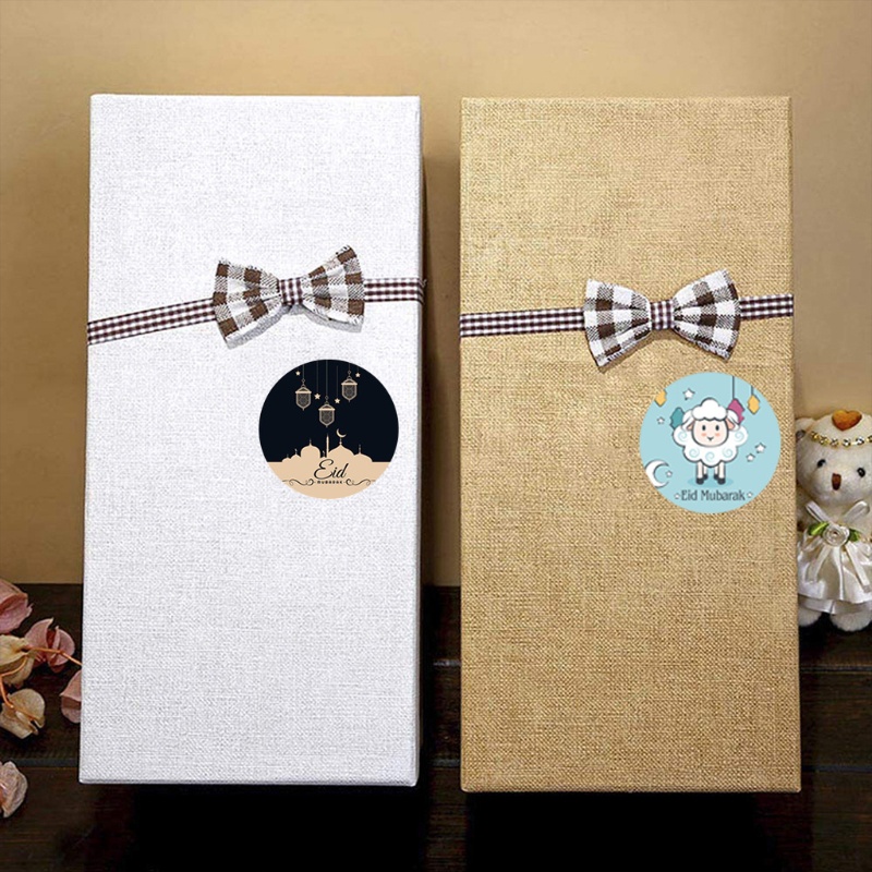 Bộ 120 Sticker Eid Mubarak Dán Trang Trí Hộp Bánh