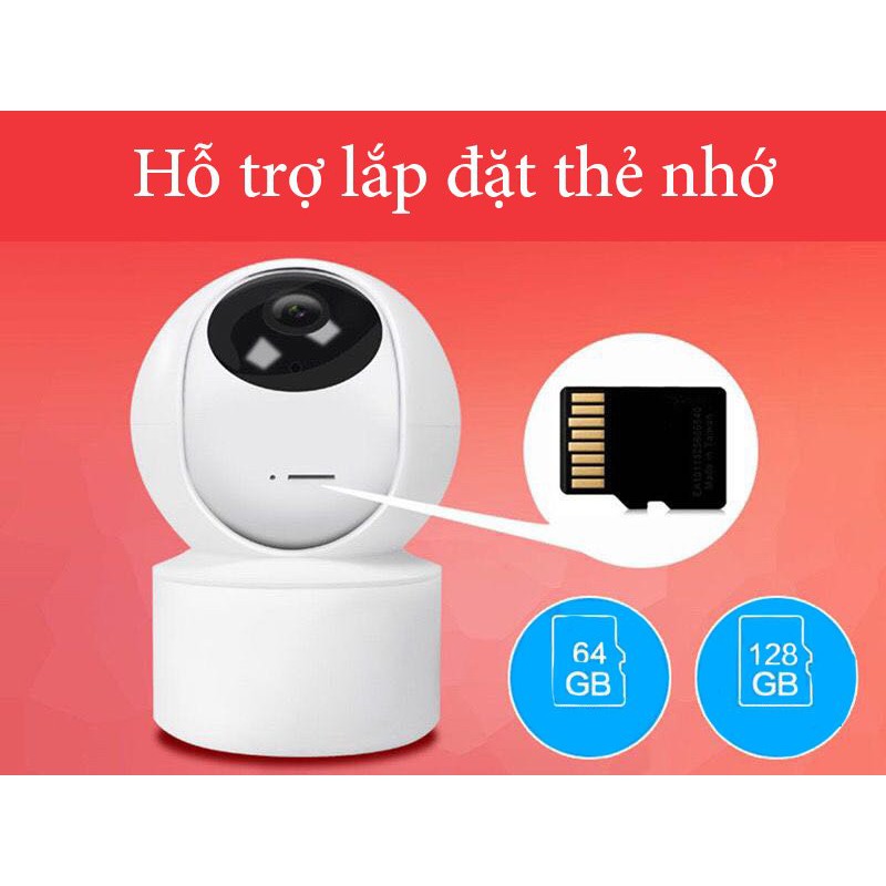 Camera Wifi mini siêu nhỏ giấu kín, quay được 360 độ, không dây giám sát Nhà cửa, Trẻ nhỏ (Bảo hành 12 tháng)